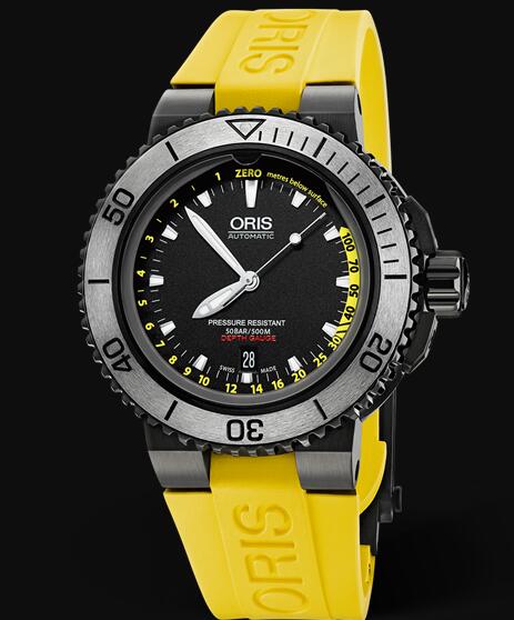 Review Oris Aquis Depth Gauge 46mm 01 733 7675 4754-Set RS Replica Watch
